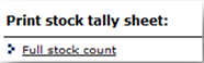 Fig.4 This shows the full stock count by category link