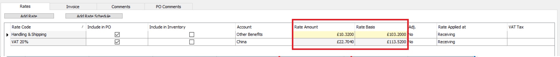 Fig. 10 - Calculated Rates at Receiving Centre