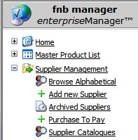 Fig 5 - Supplier Catalogues Link