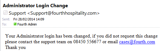 Fig. 4 - Confirmation Email