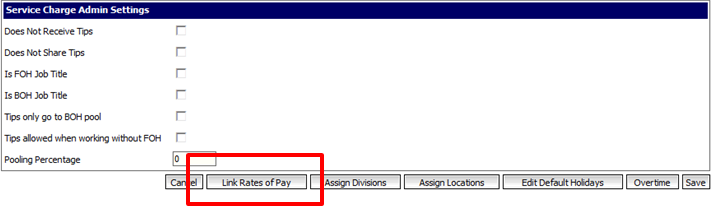 Fig 6 – Link Rate of Pay Button