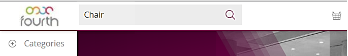 Fig 2 – Search Box with a Search Term Entered