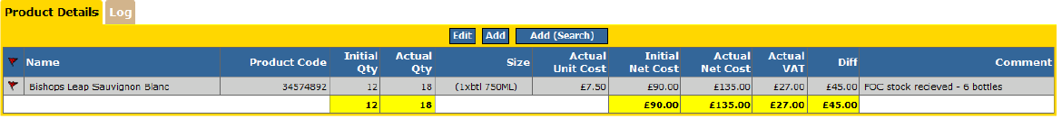 Fig 1 – Original Delivery Note