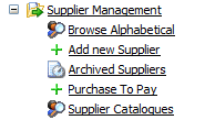 Supplier management link
