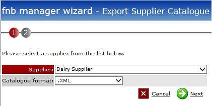 Fig 8 - Exporting an XML Catalogue