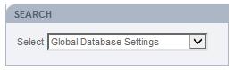Fig 1 - This image shows Global DB Settings